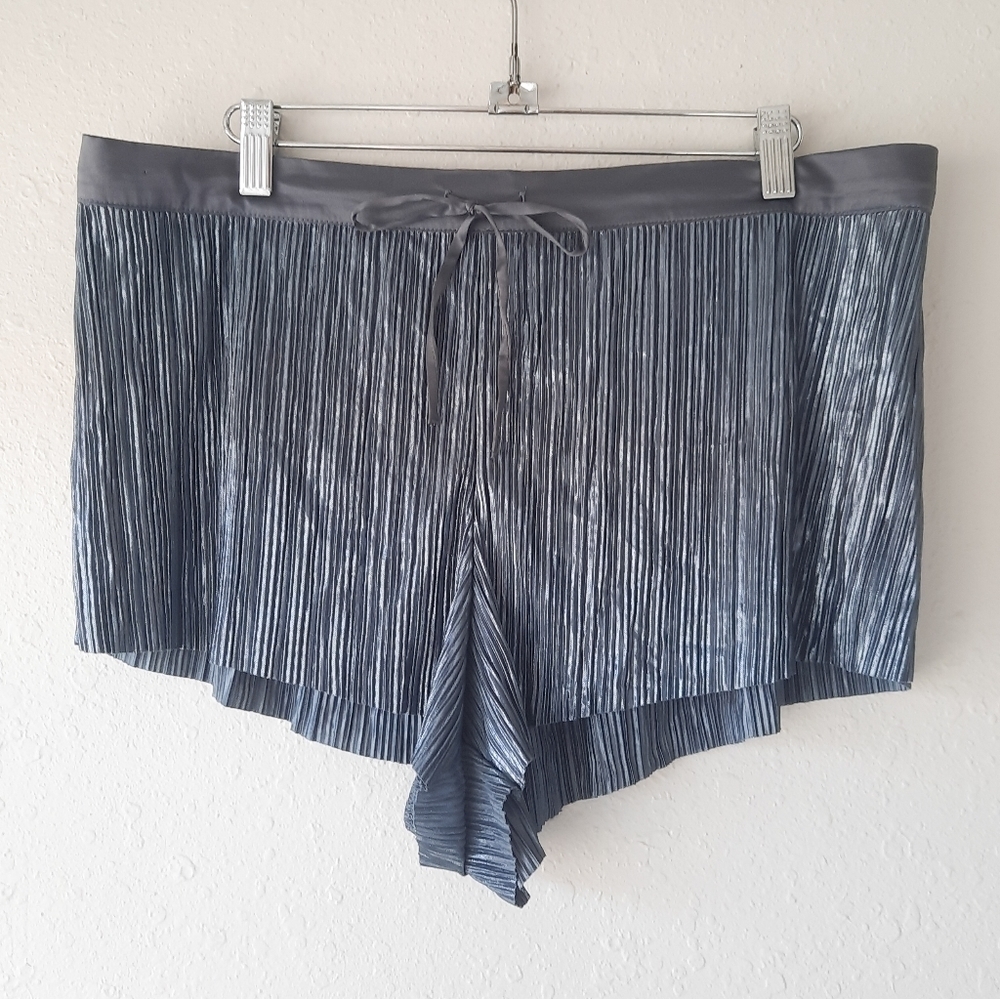 Victoria's Secret Shiny Silver Shorts XL